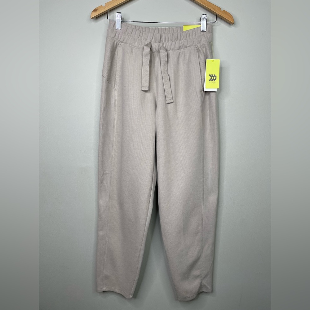 All In Motion Cozy Rib Straight High Rise Pant Sz XS